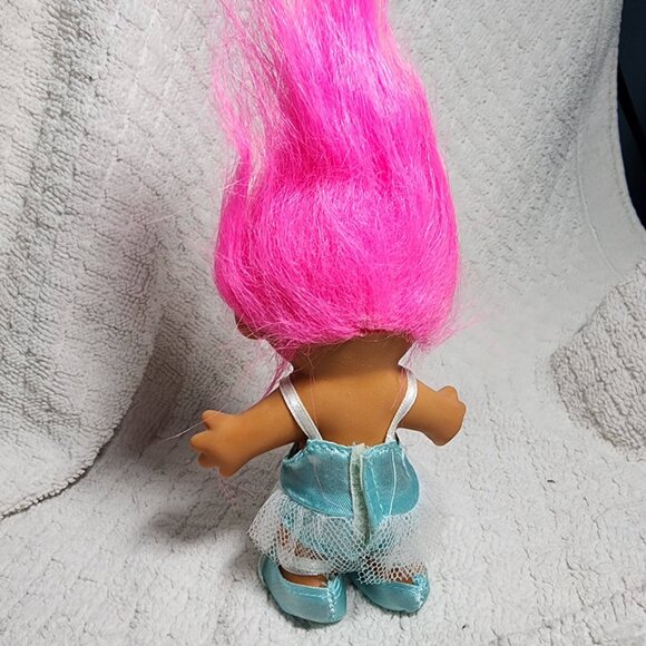 RUSS Trolls-Ballerina-HOT Pink Hair w/Blue Tutu-ADORABLE!! - Picture 2 of 3